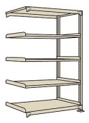 サカエ SAKAE中軽量棚ＮＥＷ型連結（２００ｋｇ／段・Ｈ１８００ｍｍ・５段）NEW-1555R／208757|サカエの棚特集