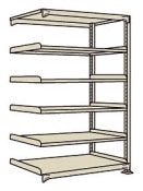 サカエ SAKAE中軽量棚ＮＥＷ型連結（２００ｋｇ／段・Ｈ２１００ｍｍ・６段）NEW-2556R／208789|サカエの棚特集
