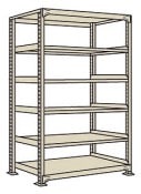 サカエ SAKAE中軽量棚ＮＥＷ型単体（２００ｋｇ／段・Ｈ２４００ｍｍ・６段）NEW-3726／208916|サカエの棚特集