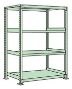 サカエ SAKAE中軽量棚ＭＬ型（２５０ｋｇ／段・単体・Ｈ１５００ｍｍ・４段）ML-9154／185429|サカエの棚特集