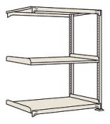 サカエ SAKAE中量棚ＷＧ型（３００ｋｇ／段・連結・高さ１５００ｍｍ・３段）WG-9363R／172385|サカエの棚特集