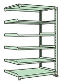 サカエ SAKAE中量棚ＮＬ型（３００ｋｇ／段・連結・高さ２４００ｍｍ・６段）NL-3326R／172280|サカエの棚特集