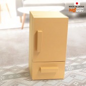 【大容量収納できる】ままごとダンボール冷蔵庫 茶 sale  ノベルティ 早得