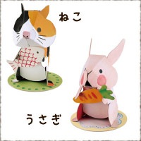 hacomo mini  手作り工作シリーズ「うさぎ」「ねこ」「ぶた」「恐竜」「コアラ」「ペンギン」「くま」