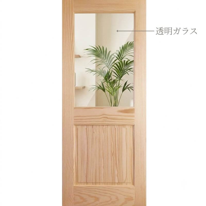 【パインドア】木製室内ドア 巾712mm[ドア単体] クリアパイン 144 無塗装