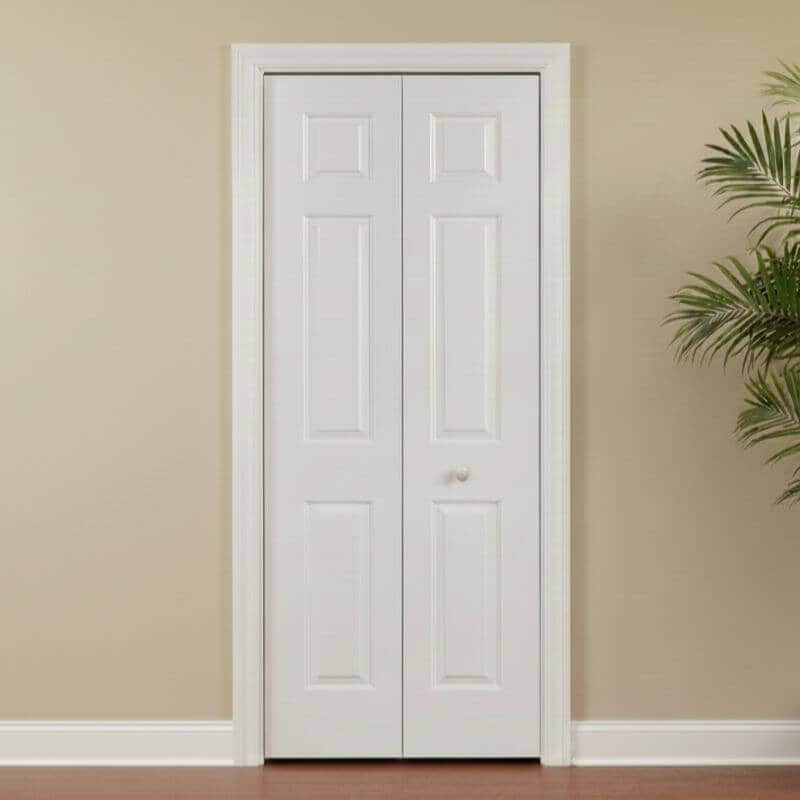 リーズナブルな輸入ドア】メソナイト折戸 巾604mm 6TB 木目調ノック