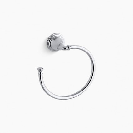 【KOHLER（コーラー）】 タオルリング デボンシャー K-10557-CP ポリッシュドクローム サイズ：W191 D75