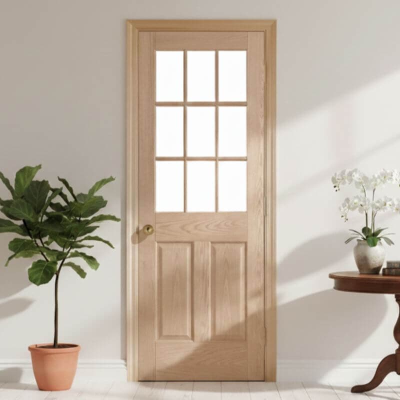 片開きセット】レッドオーク木製室内ドア 巾712mm ジェルドウェン 944R