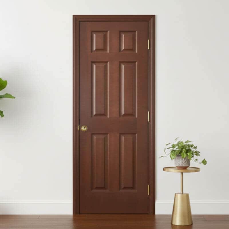 【片開きセット】ヘムロック木製室内ドア 巾915mm  ジェルドウェン 66 枠巾・塗装選択可（ノックダウン式）