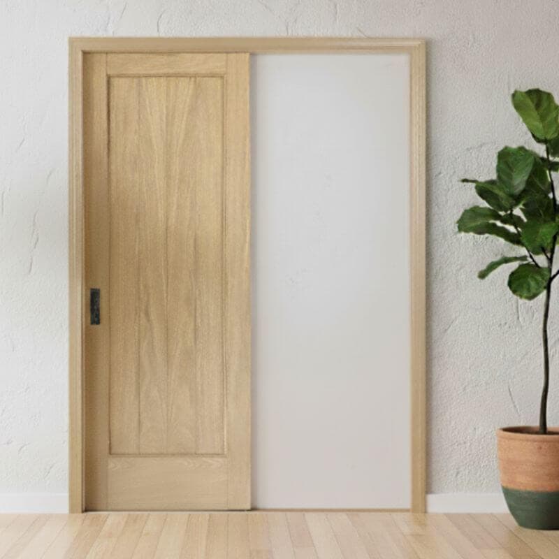 【片引きドア】木製室内ドア 巾813mm  ホワイトオーク ジェルドウェン 1033W 枠セット 枠巾・塗装選択可（ノックダウン式）