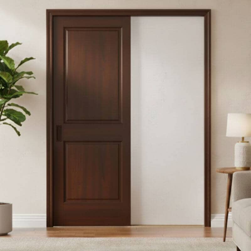 【片引きドア】木製室内ドア 巾813mm  ヘムロック ジェルドウェン 82 枠セット 枠巾・塗装選択可（ノックダウン式）