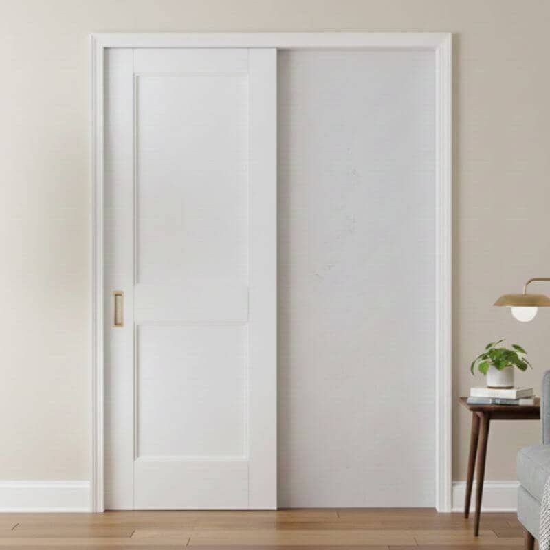 【片引きドア】木製室内ドア 巾610mm  ヘムロック ジェルドウェン 1022 枠セット 枠巾・塗装選択可（ノックダウン式）