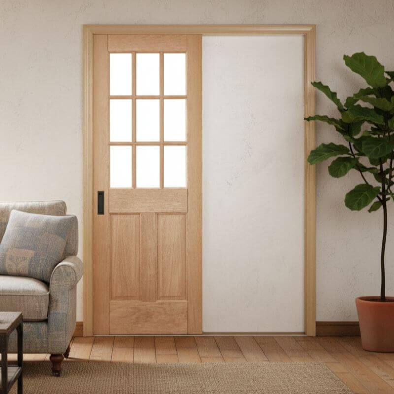 片引きドア】木製室内ドア 巾712mm ホワイトオーク ジェルドウェン