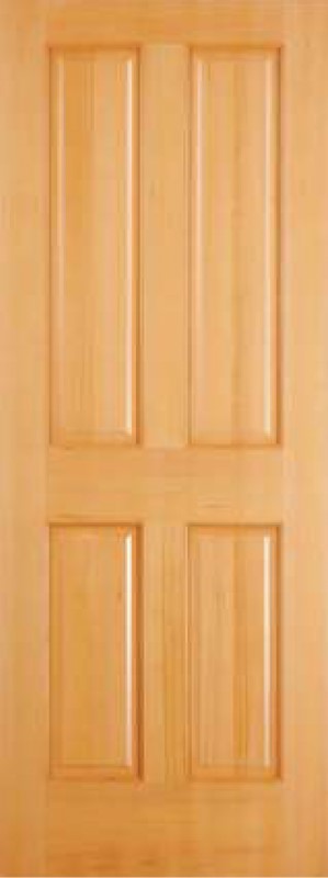 【片開きセット】ヘムロック木製室内ドア 巾712mm  ジェルドウェン 44 枠巾・塗装選択可（ノックダウン式）