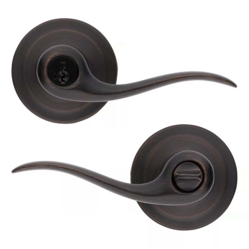 【お取り寄せ品】クイックセット 室内ドアハンドルセット タスティン 鍵付 740TNL ベネチアンブロンズ(US11P)