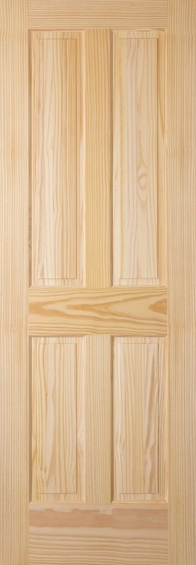 【パインドア】木製室内ドア 巾813mm[ドア単体] クリアパイン 44P 無塗装