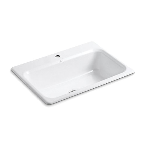 【KOHLER（コーラー）】 キッチン用シンク ベーカーズフィールド K-5832-ZX-0 鋳物ホーロー製シンク サイズ：W787 D559 H219 別売品： 排水金具,専用アクセサリー