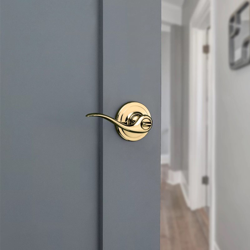 【クイックセット】 室内ドアハンドルセット タスティン サムターン 730TNL ポリッシュブラス(US3)