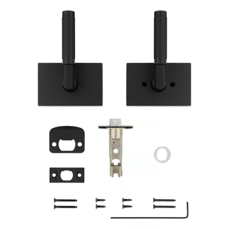 【お取り寄せ品】クイックセット 室内ドアハンドルセット プラバ 空錠 720PVL マットブラック(514)