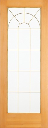 【片開きセット】ヘムロック木製室内ドア 巾813mm ジェルドウェン 1590 枠巾・塗装選択可(ノックダウン式)