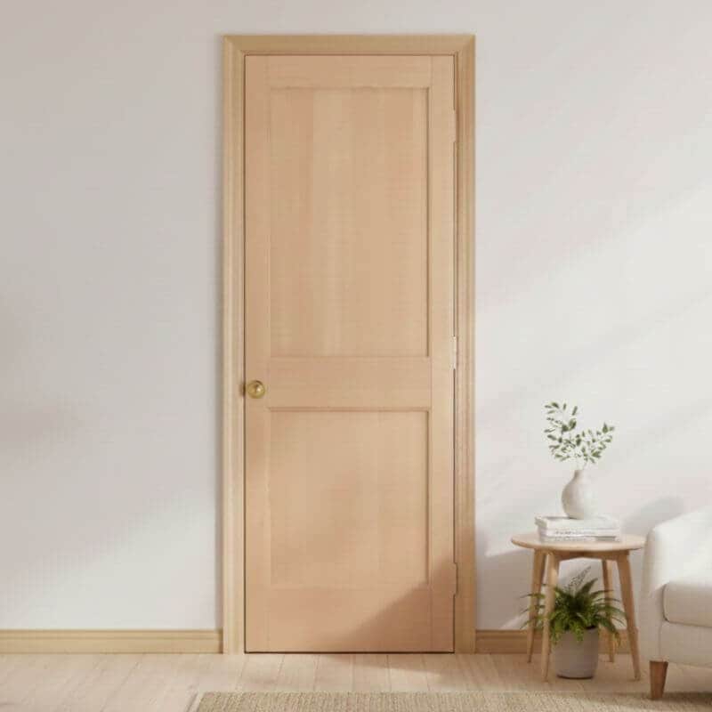 【片開きセット】ヘムロック木製室内ドア 巾610mm ジェルドウェン 1022 枠巾・塗装選択可(ノックダウン式)