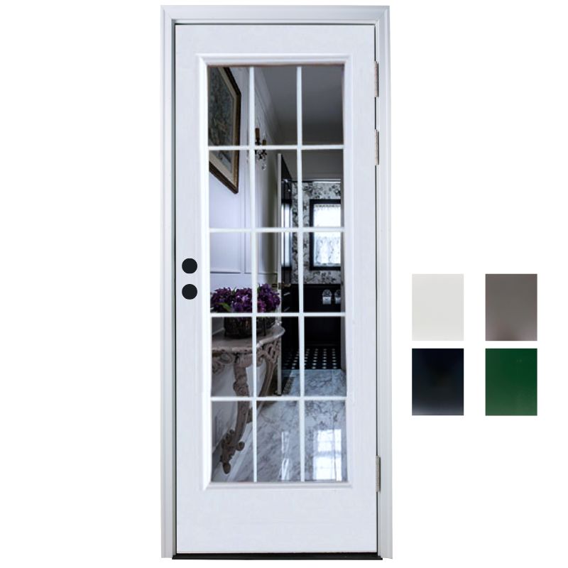 【高耐久・高断熱】輸入外部ドア［片開きセット］ ディスティンクション S19G-26 巾756 x 高さ2007mm ノックダウン 塗装色バリエーション有り