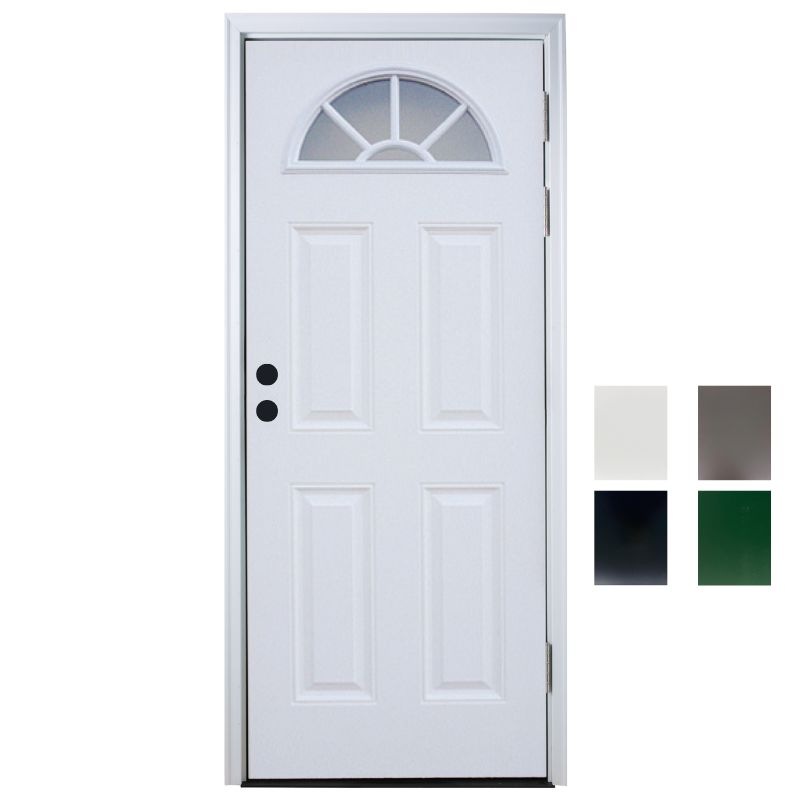 【高耐久・高断熱】輸入外部ドア［片開きセット］ ディスティンクション S46G-28 巾806 x 高さ2007mm ノックダウン 塗装色バリエーション有り