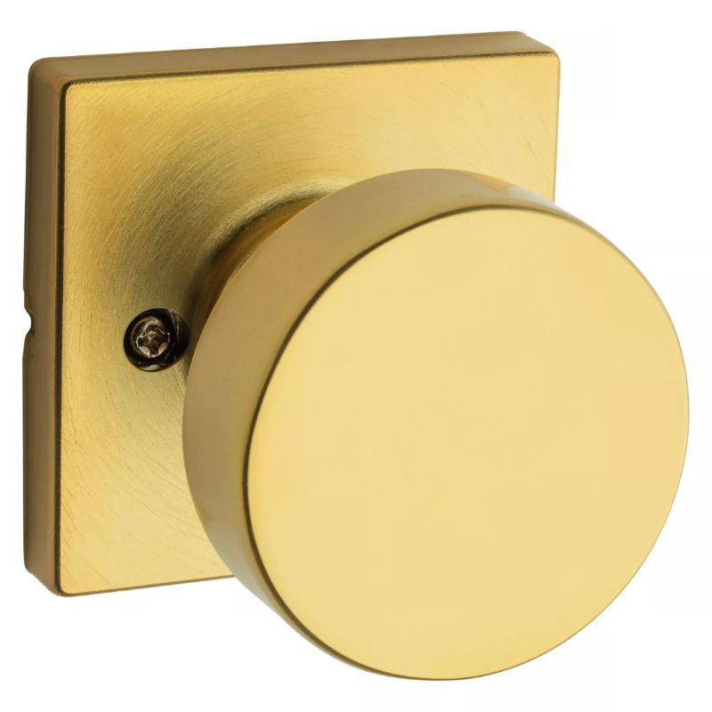 【お取り寄せ品】クイックセット 室内ドアノブセット ピスモ・スクエア 空錠 720PSK-SQT サテンブラス(4)