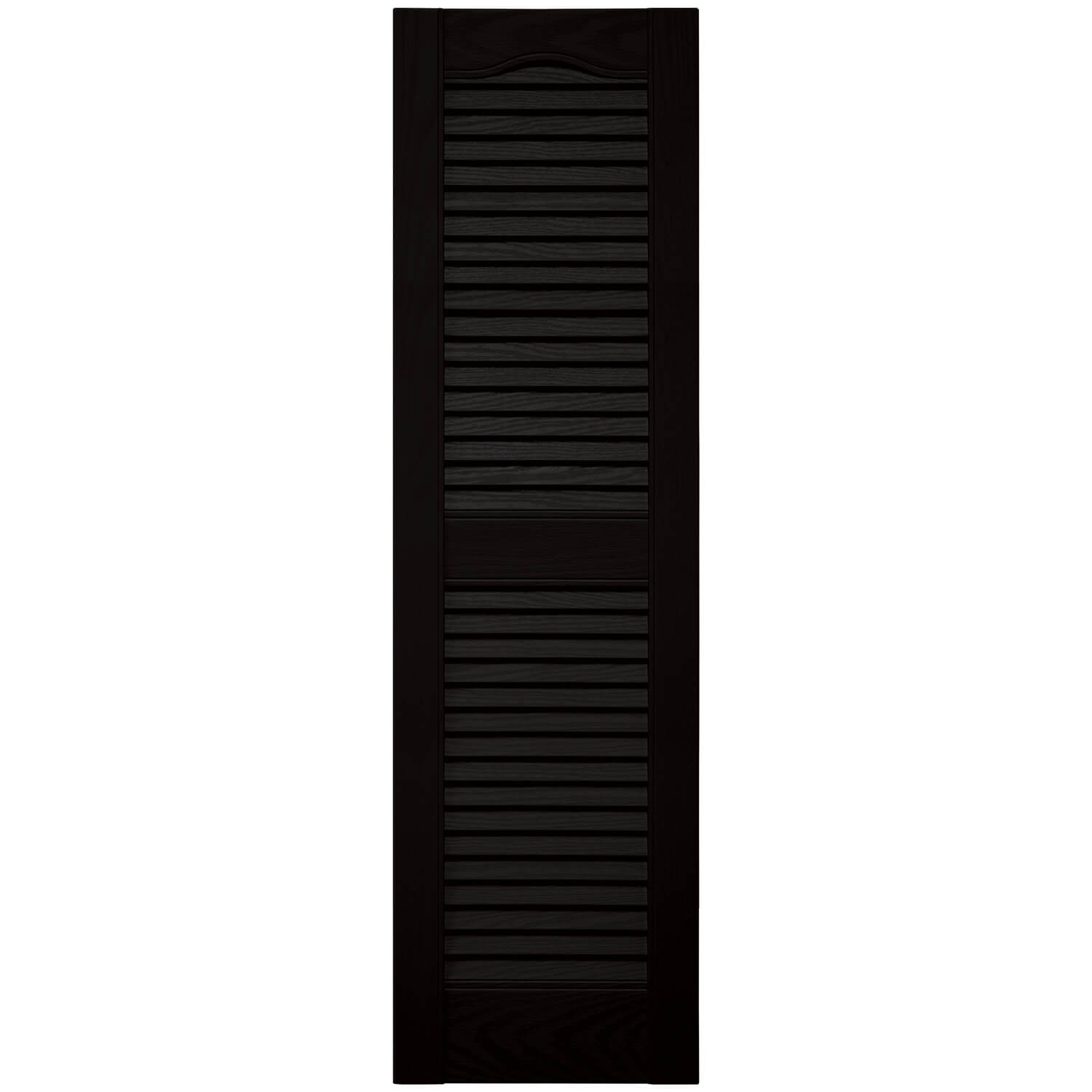 窓飾りシャッター オープンルーバー ブラック(002) W305 H991mm～2032mm(7サイズ）