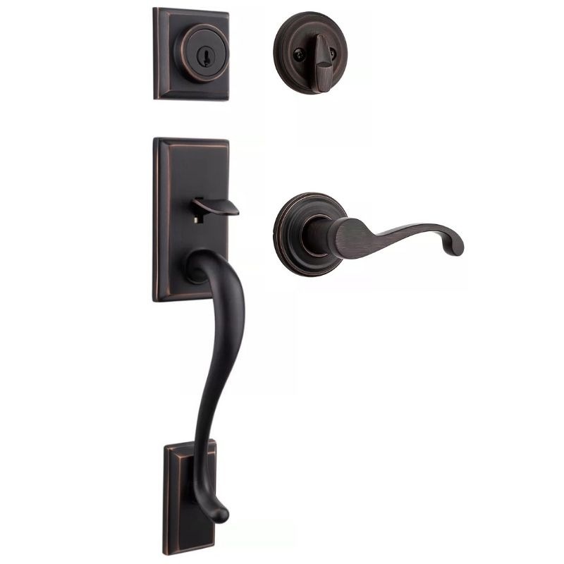 【クィックセット】 外部ドアハンドルセット 室外側ホーソロン 室内側コモンウェルス ベネチアンブロンズ(US11P)