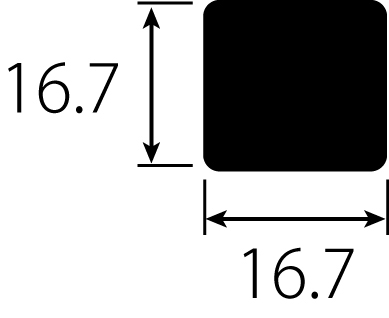 【木製モールディング】 モールディング H3516 ヘム(ツガ)無塗装 厚さ16.7mm x 幅16.7mm x 長さ2438mm