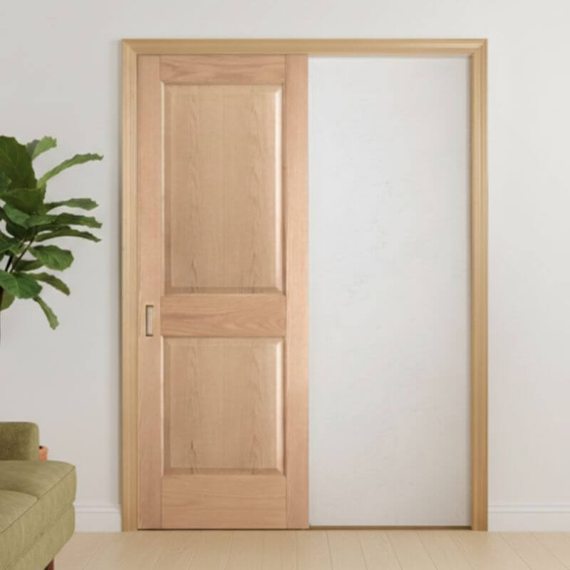【片引きドア】木製室内ドア 巾762mm レッドオーク ジェルドウェン 82R 枠セット 枠巾・塗装選択可（ノックダウン式）