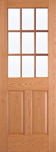 【片引きドア】木製室内ドア 巾712mm レッドオーク ジェルドウェン 944R シングル・透明ガラス 枠セット 枠巾・塗装選択可(ノックダウン式)