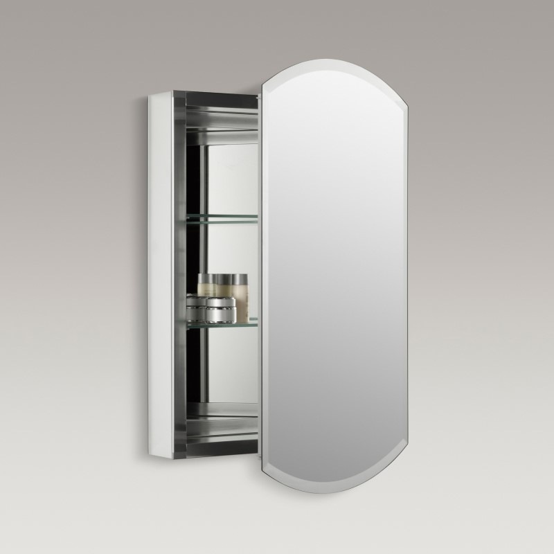 【KOHLER（コーラー）】 ミラーキャビネット K-3073T-NA アーチャー 壁付けまたは埋め込みタイプ W508mm x D122mm x H787mm ※在庫限り商品