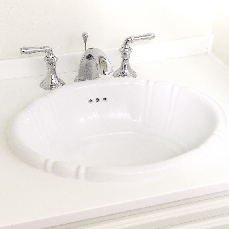 【海外スタイル】洗面ボウル スタンダードシリーズ HPB2501 プレーンホワイト 503x410mm 約9kg 陶器製