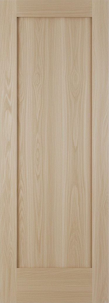 【限定モデル】 ホワイトオーク木製室内ドア 巾712mm スクエアシェーカーパネル 1011WS  無塗装 ※在庫限り