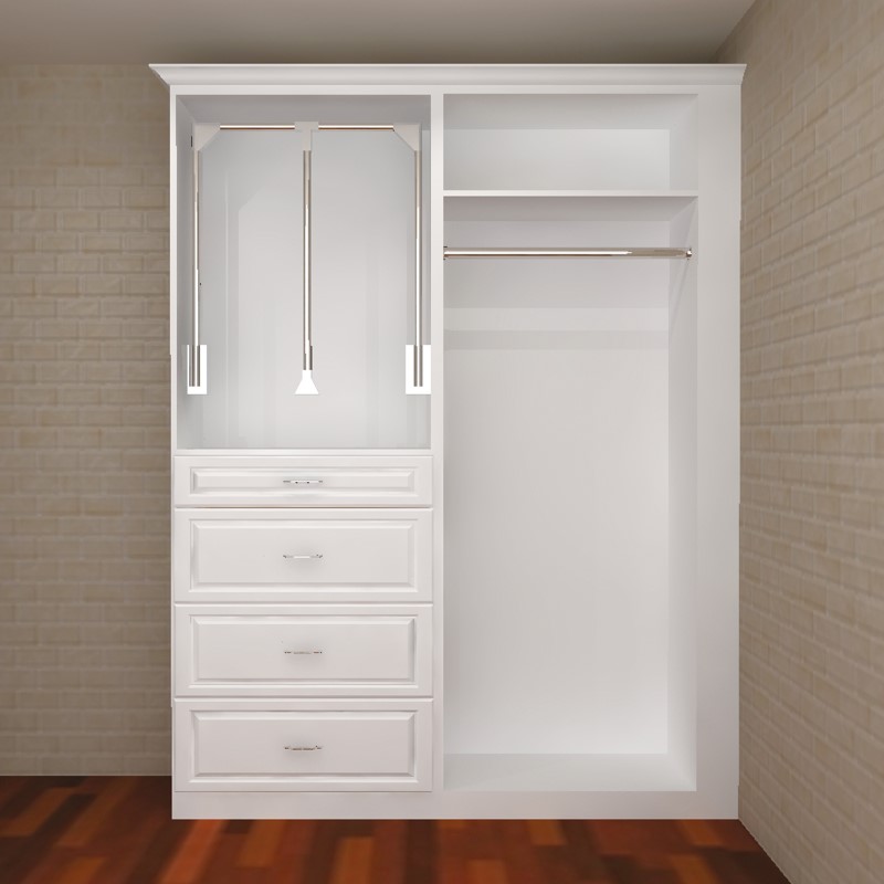 アメリカンクローゼットシステム Wish Port アーバンセットC　巾1604mm x 奥行450/600mm x 高さ2200mm