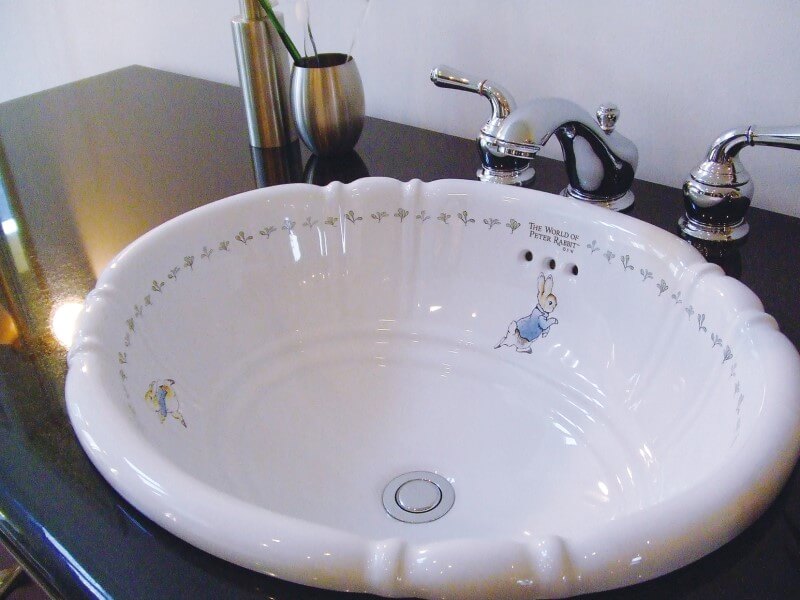 【海外スタイル】洗面ボウル ピーターラビット™シリーズ PRB2801 503x410mm 約9kg 陶器製