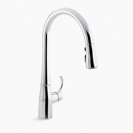 【KOHLER(コーラー)】 JWWA認証水栓 キッチン用混合水栓 シンプライス K-596T-ZZ-CP ポリッシュドクローム サイズ:H229 吐水口長さ234 素材:真ちゅう他