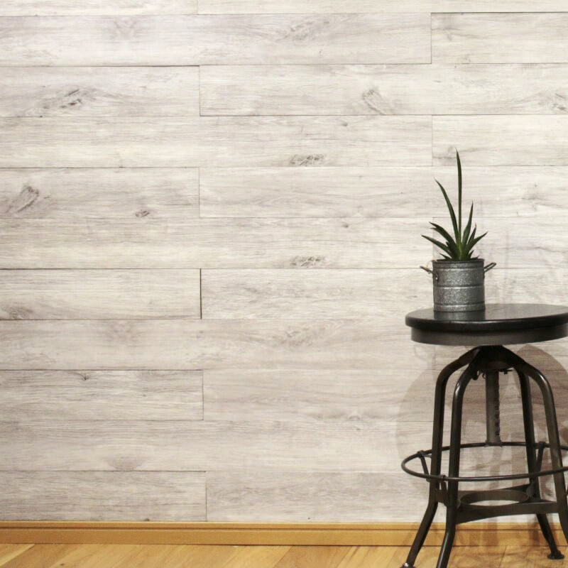 天然木壁パネル ソリデコ OAK WHITE GRAY 4x128x1180mm 1ケース(11枚=1.66ｍ2入り）