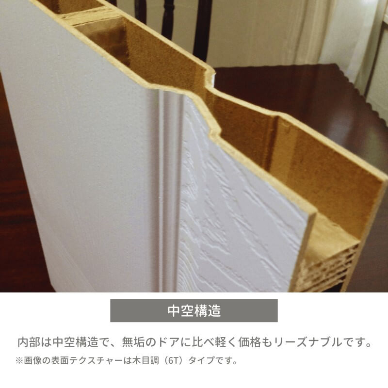 【木目調仕上げ】【片引きドア】メソナイト室内ドア 巾661mm HDF 6T 木目調 枠セット 枠巾・塗装選択可（ノックダウン式）