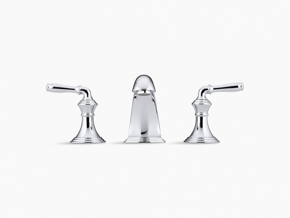 【KOHLER（コーラー）】 3穴2ハンドル混合水栓 デボンシャー K-394-4-CP ポリッシュドクローム