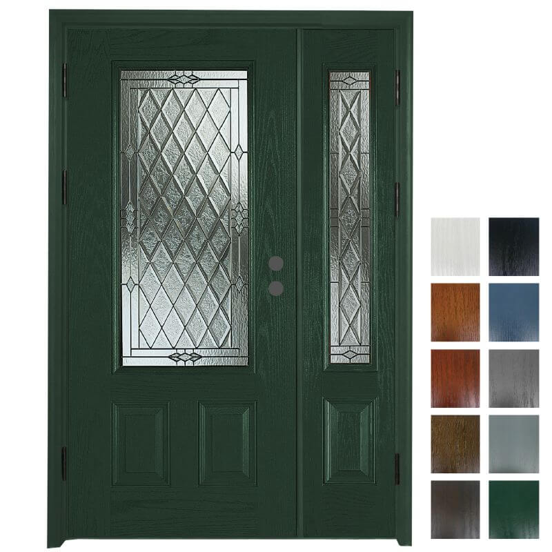 【高耐久・高断熱】輸入外部ドア［親子ドアセット］  ディスティンクション CANTERBURY-30/12 ノックダウン 塗装色バリエーション有り