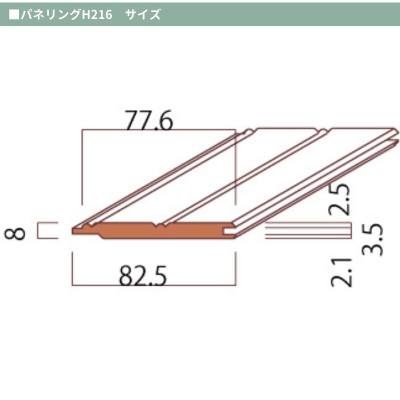 【木製パネリング】 ウォールパネリング H216  ヘム（米ツガ）無塗装 高さ910/1500/2438mm 15枚入り/束