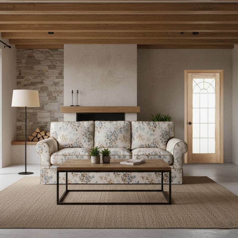 【片開きセット】ホワイトオーク木製室内ドア 巾762mm ジェルドウェン 1590W 枠巾・塗装選択可(ノックダウン式)