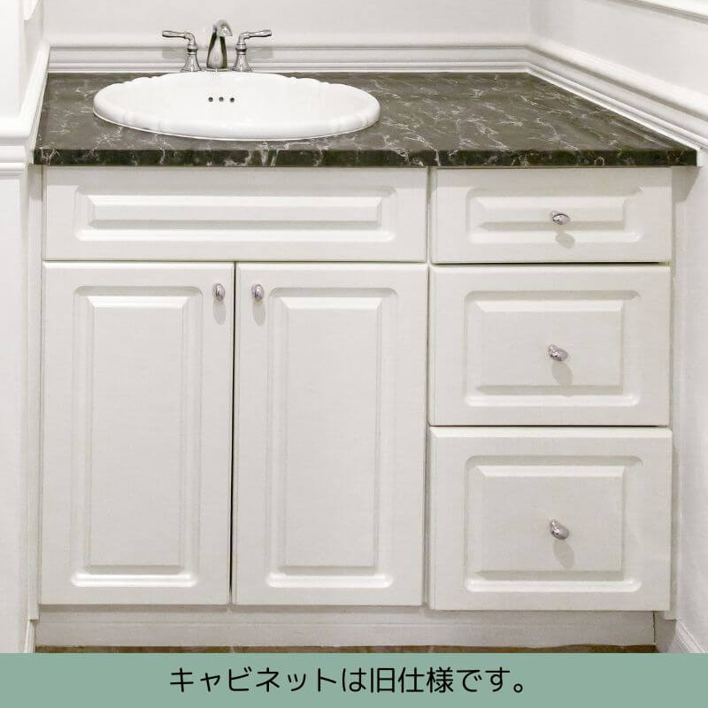 【シーザーストーンカウンター仕様】910mm幅ハウディー洗面化粧台セット 3段引出/KOHLER水栓 選べるボウル付き