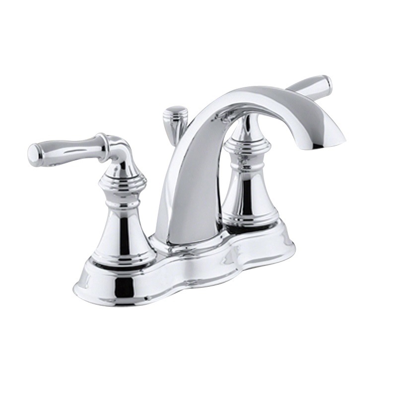 【KOHLER（コーラー）】 3穴2ハンドル混合水栓 デボンシャー K-393-N4-CP ポリッシュクローム