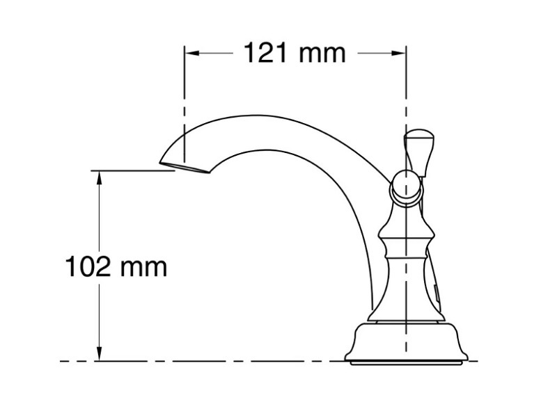 【KOHLER（コーラー）】 3穴2ハンドル混合水栓 デボンシャー K-393-N4-PB ポリッシュブラス