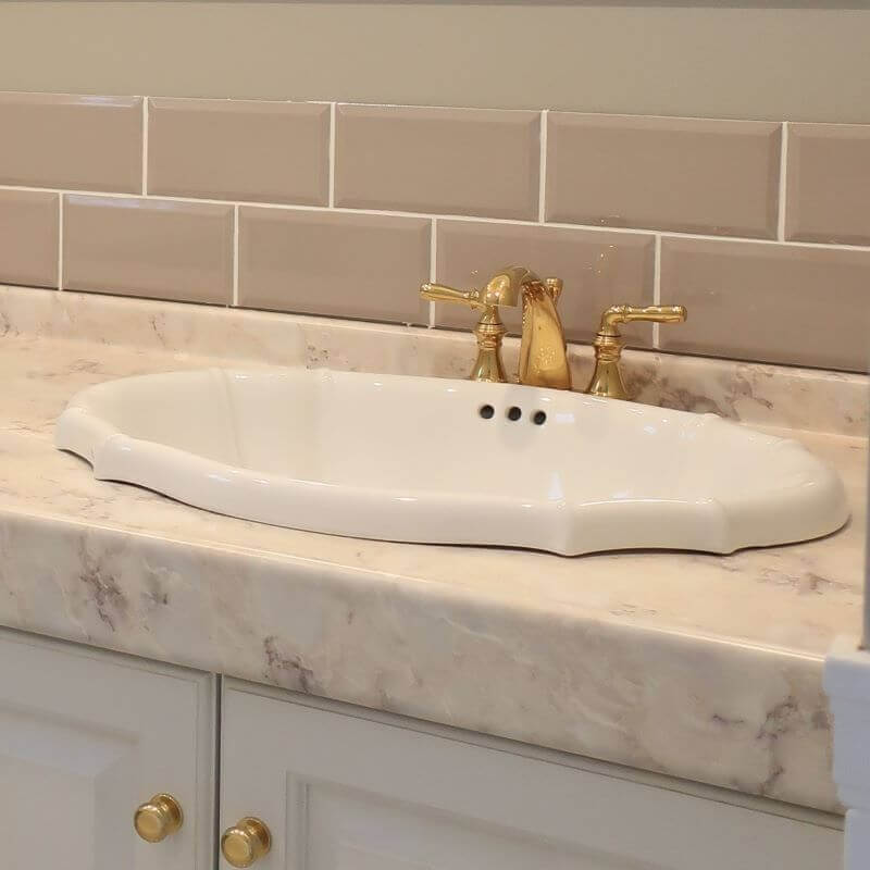 【KOHLER（コーラー）】 3穴2ハンドル混合水栓 デボンシャー K-393-N4-PB ポリッシュブラス