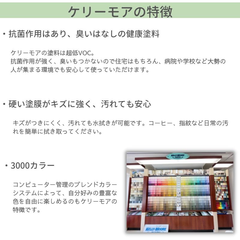 【輸入塗料】ケリーモア デュラポキシー 室内用水性塗料 KM5113 New Life